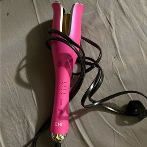 CHI Pink compact spin and curl Hair Curler